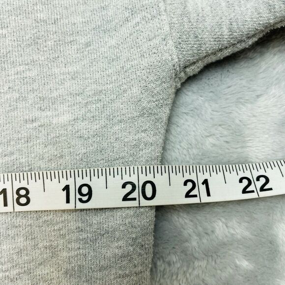 Madewell Sweatshirt Womens S Gray Fleece Crew Neck Open Mind Open Heart Sleeve - Picture 9 of 10